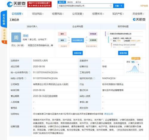 阿里巴巴成立注冊資本5億元全資子公司，聚焦計算機軟硬件領域
